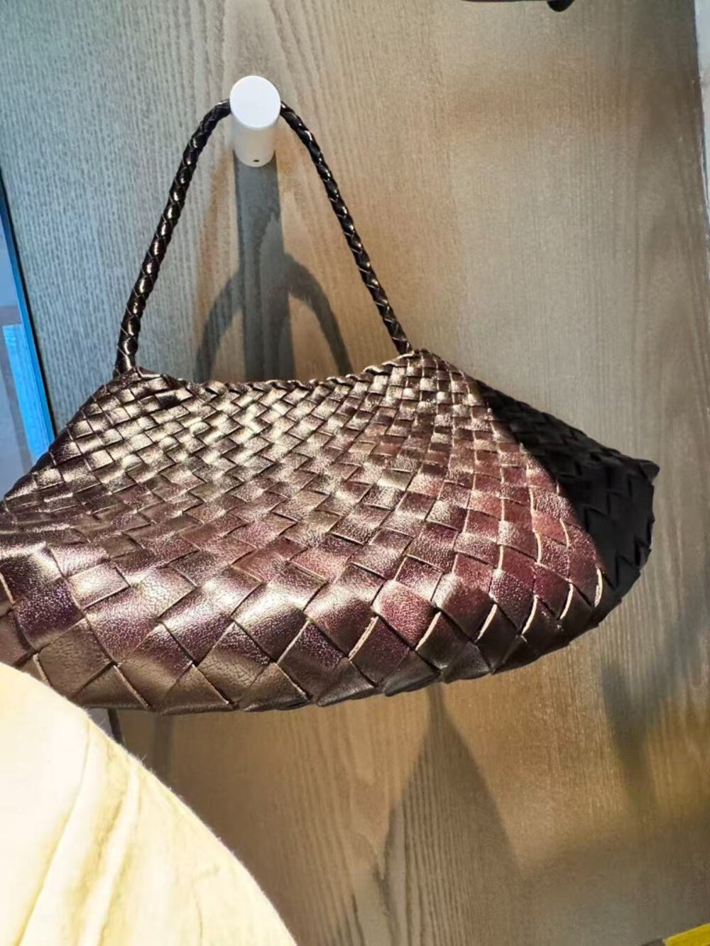 Dragon Diffusion Woven Shoulder Bag in Dark Brown - Picture 2 of 11